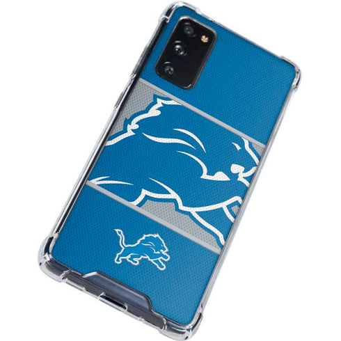 NFL Detroit Lions Zone Block Galaxy S20 FE Clear Case